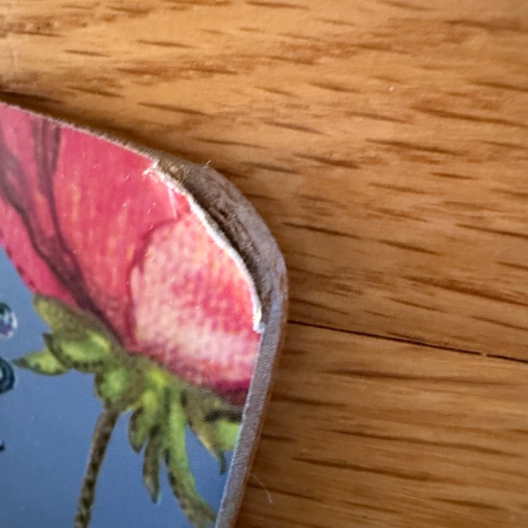 Mackenzie Childs Set of 2 Place Mats Boards Flowers Blue - Picture 14 of 16